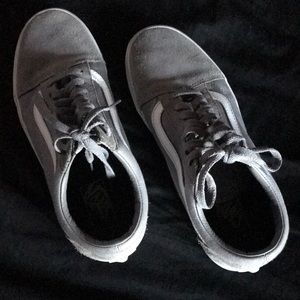 Grey Vans shoes
